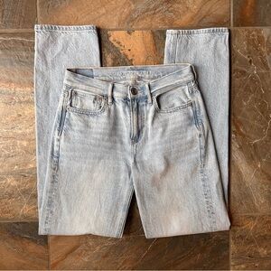 American Eagle 90's Straight Leg Jeans Women's Size 00 Regular Light Wash